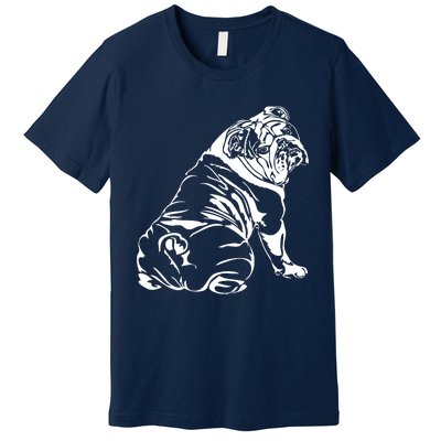 Funny English Bulldog Dog Hund Tee Gift Premium T-Shirt