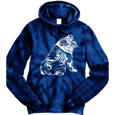 Funny English Bulldog Dog Hund Tee Gift Tie Dye Hoodie