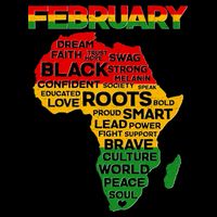 February Africa Black History Month Flatbill Hat