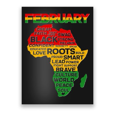 February Africa Black History Month Poster