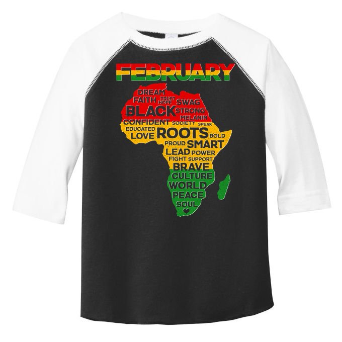 February Africa Black History Month Toddler Fine Jersey T-Shirt