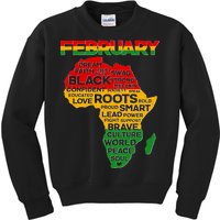 February Africa Black History Month Kids Sweatshirt