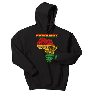 February Africa Black History Month Kids Hoodie