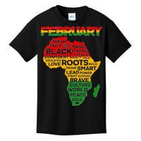 February Africa Black History Month Kids T-Shirt