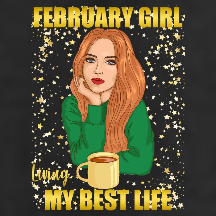 February Girl Living My Best Life 7 Panel Mesh Trucker Snapback Hat