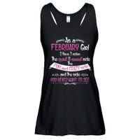 February Girl Sweet But Crazy Funny Birthday Ladies Essential Flowy Tank