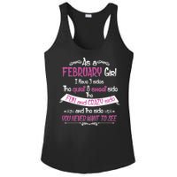 February Girl Sweet But Crazy Funny Birthday Ladies PosiCharge Competitor Racerback Tank