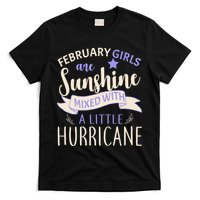 February Girls Are Sunshine Mixed With Hurricane T-Shirt