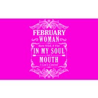 February Woman Funny Birthday Bumper Sticker