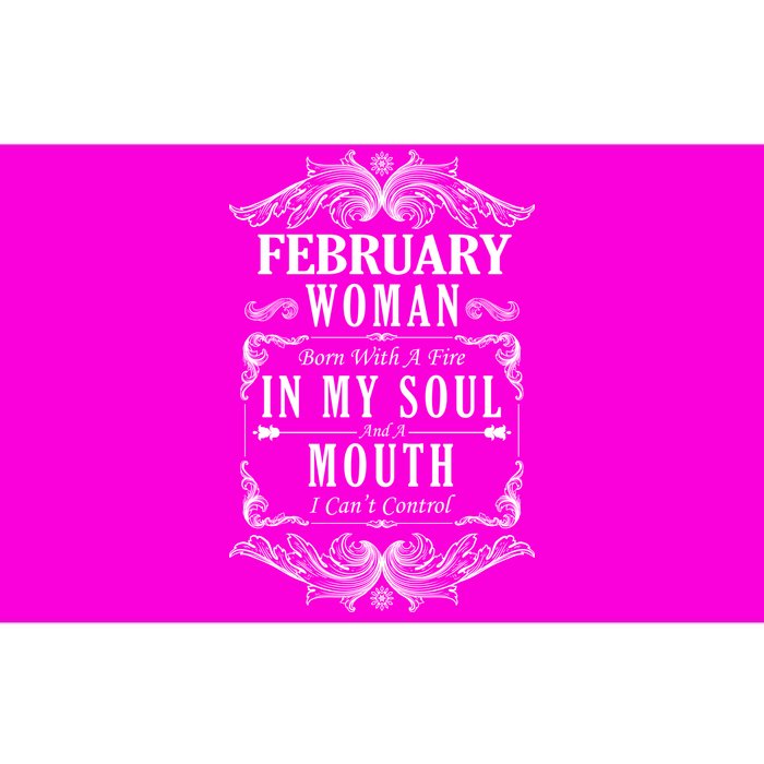 February Woman Funny Birthday Bumper Sticker