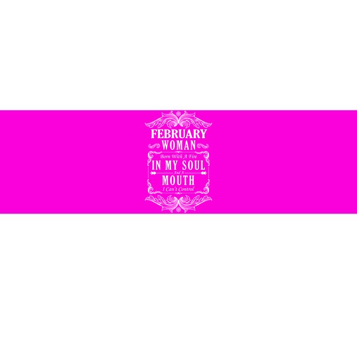 February Woman Funny Birthday Bumper Sticker