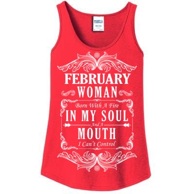 February Woman Funny Birthday Ladies Essential Tank