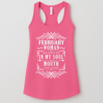 February Woman Funny Birthday Womens Tank Top