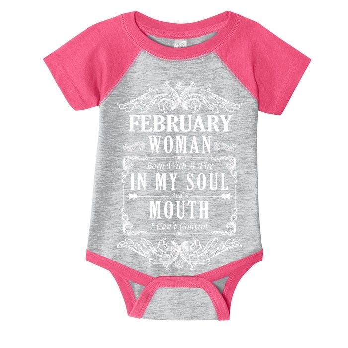 February Woman Funny Birthday Infant Baby Jersey Bodysuit