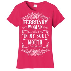 February Woman Funny Birthday Women's T-Shirt