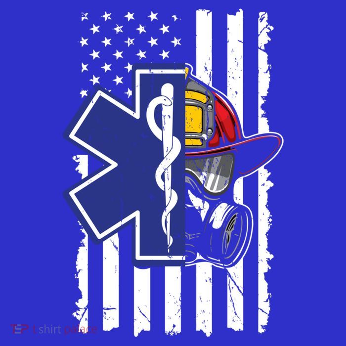 Firefighter Ems Cross Usa Flag Distressed Heros Novelty Cool Gift 16 in Basic Backpack