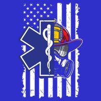 Firefighter Ems Cross Usa Flag Distressed Heros Novelty Cool Gift Bag