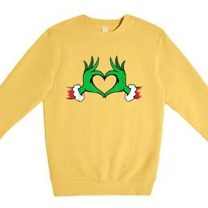 Funny Elf Christmas Premium Crewneck Sweatshirt