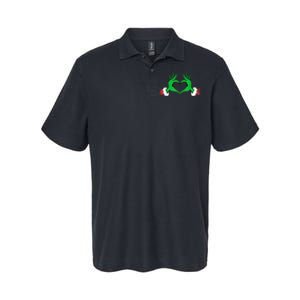 Funny Elf Christmas Softstyle Adult Sport Polo