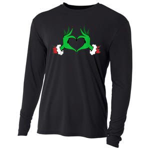 Funny Elf Christmas Cooling Performance Long Sleeve Crew