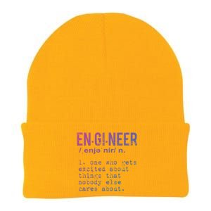 Funny Engineering Cute Gift Engineer Definition Funny Gift Knit Cap Winter Beanie