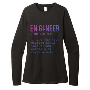 Funny Engineering Cute Gift Engineer Definition Funny Gift Womens CVC Long Sleeve Shirt