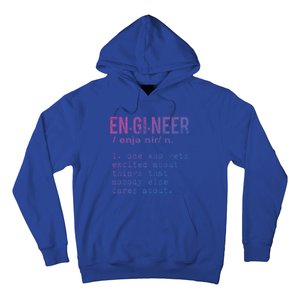 Funny Engineering Cute Gift Engineer Definition Funny Gift Hoodie