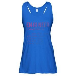 Funny Engineering Cute Gift Engineer Definition Funny Gift Ladies Essential Flowy Tank