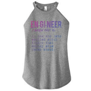 Funny Engineering Cute Gift Engineer Definition Funny Gift Women's Perfect Tri Rocker Tank