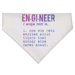 Funny Engineering Cute Gift Engineer Definition Funny Gift USA-Made Doggie Bandana