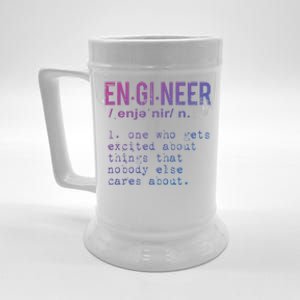 Funny Engineering Cute Gift Engineer Definition Funny Gift Beer Stein