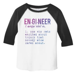 Funny Engineering Cute Gift Engineer Definition Funny Gift Toddler Fine Jersey T-Shirt