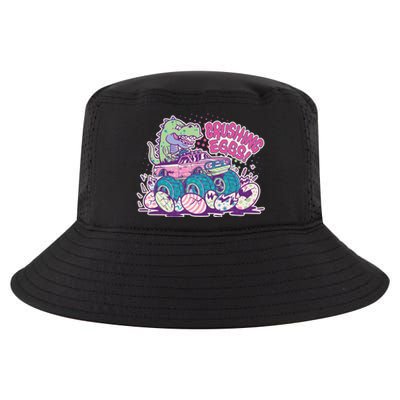 Funny Easter Crushing Eggs TRex Dinosaur Monster Truck Cool Comfort Performance Bucket Hat