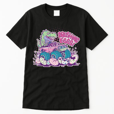 Funny Easter Crushing Eggs TRex Dinosaur Monster Truck Tall T-Shirt