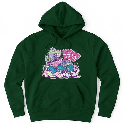 Funny Easter Crushing Eggs TRex Dinosaur Monster Truck Hoodie