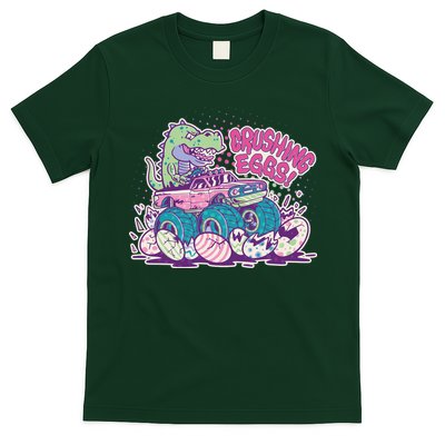 Funny Easter Crushing Eggs TRex Dinosaur Monster Truck T-Shirt