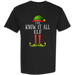 Festive Elf Christmas Family Pajama Set Garment-Dyed Heavyweight T-Shirt