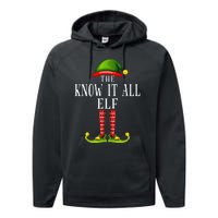 Festive Elf Christmas Family Pajama Set Performance Fleece Hoodie