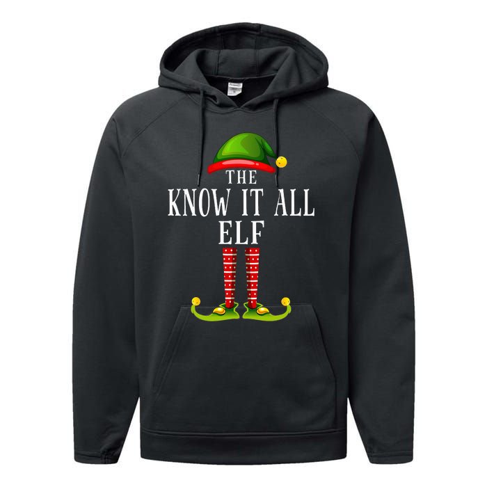 Festive Elf Christmas Family Pajama Set Performance Fleece Hoodie