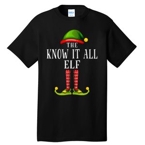 Festive Elf Christmas Family Pajama Set Tall T-Shirt