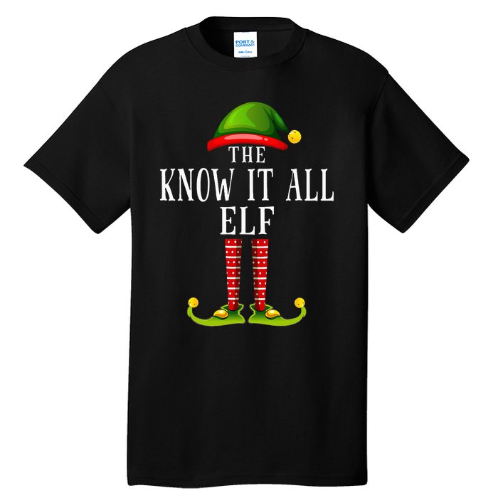 Festive Elf Christmas Family Pajama Set Tall T-Shirt