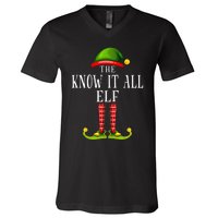 Festive Elf Christmas Family Pajama Set V-Neck T-Shirt