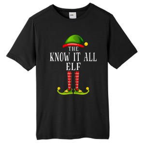 Festive Elf Christmas Family Pajama Set Tall Fusion ChromaSoft Performance T-Shirt