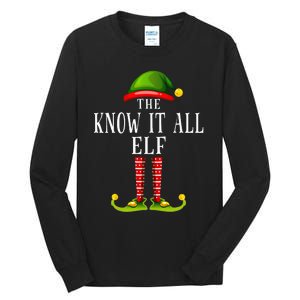 Festive Elf Christmas Family Pajama Set Tall Long Sleeve T-Shirt