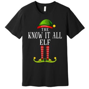 Festive Elf Christmas Family Pajama Set Premium T-Shirt