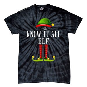 Festive Elf Christmas Family Pajama Set Tie-Dye T-Shirt