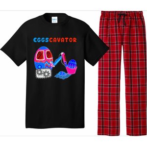 Funny Eggscavator Cute Excavator Easter Lovers Gift Pajama Set