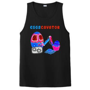 Funny Eggscavator Cute Excavator Easter Lovers Gift PosiCharge Competitor Tank