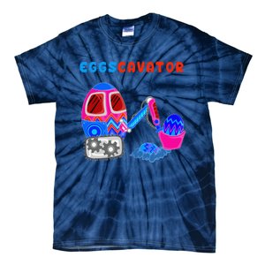 Funny Eggscavator Cute Excavator Easter Lovers Gift Tie-Dye T-Shirt