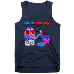 Funny Eggscavator Cute Excavator Easter Lovers Gift Tank Top